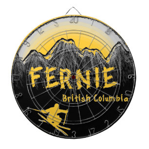 Fernie British Columbia Canada ski Dartboard