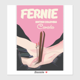 Fernie British Columbia Ski poster