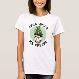 Fernilla Ice Cream Funny Ice Cream Plant Pun  T-Shirt