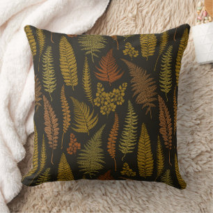 ferns 3 throw pillow