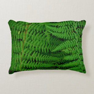 Ferns Bright Green solid colour plain pillow