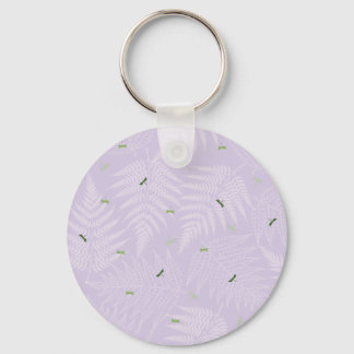 Ferns & Dragonflies Keychain