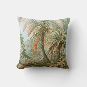 Ferns, Filicinae Laubfarne by Ernst Haeckel Throw Pillow