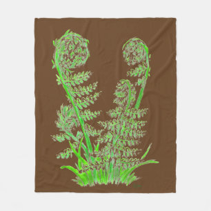 Ferns Fleece Blanket