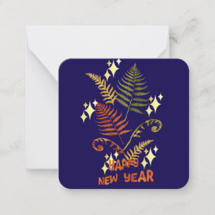 Ferns Happy New Year Card