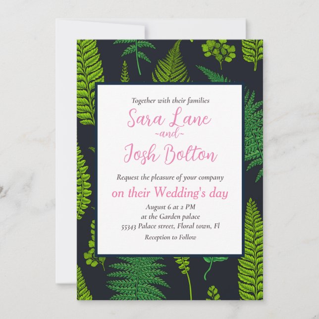 Ferns Invitation (Front)