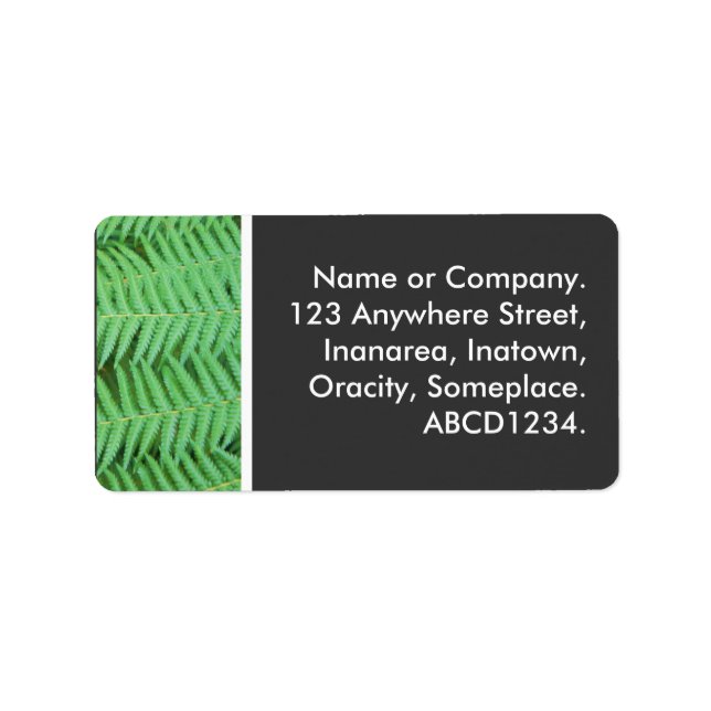 Ferns Label (Front)