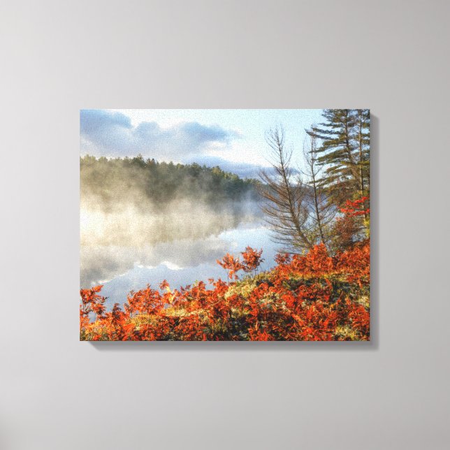 Ferns on Shoreline | Paradise, Michigan Canvas Print (Front)