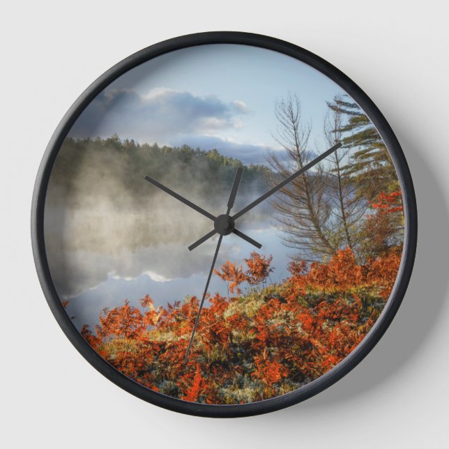 Ferns on Shoreline | Paradise, Michigan Clock (Front)