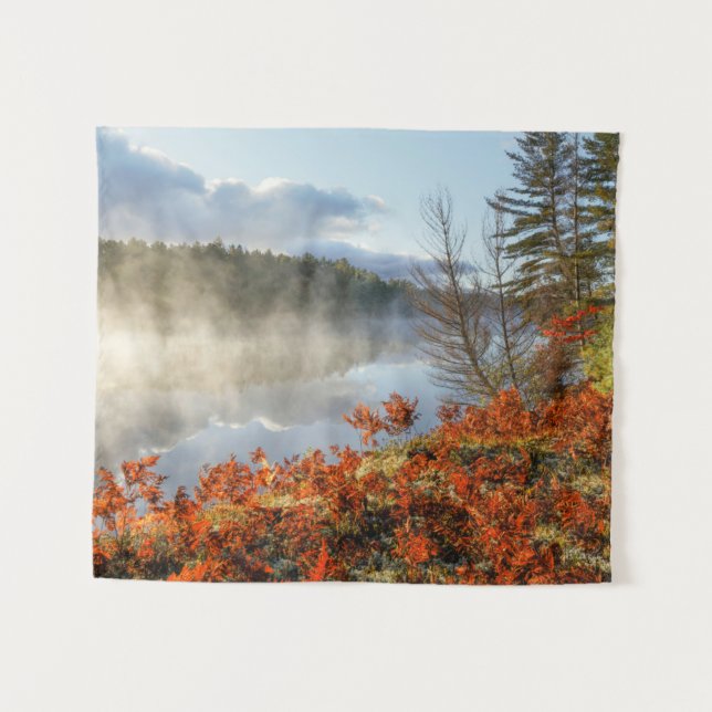 Ferns on Shoreline | Paradise, Michigan Tapestry (Front (Horizontal))