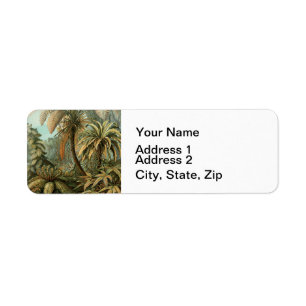 Ferns Palm Tree Antique Botanical Ferns Art