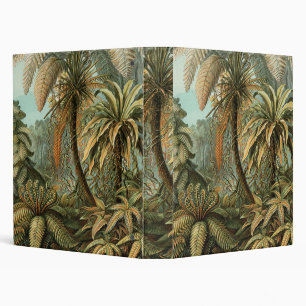 Ferns Palm Tree Antique Botanical Ferns Art Binder