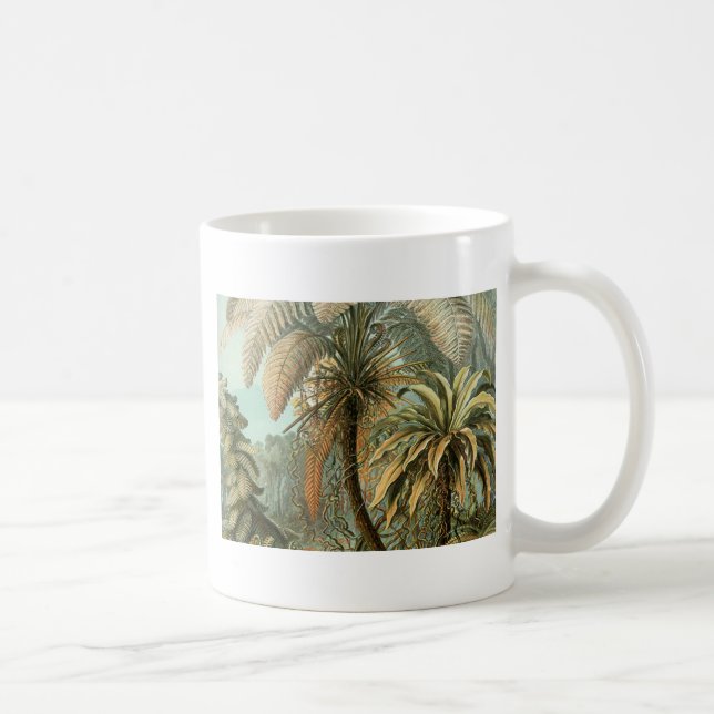 Ferns Palm Tree Antique Botanical Ferns Art Coffee Mug (Right)