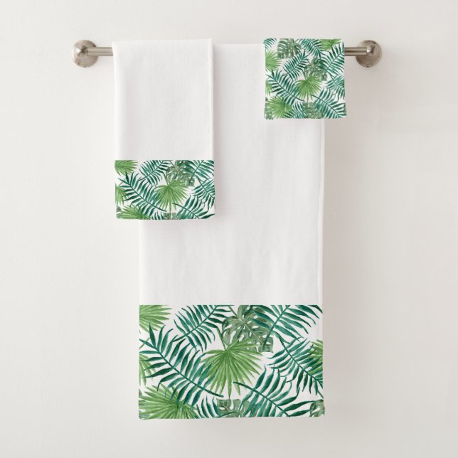 Ferns & Palms Bath Towel Set (Insitu)