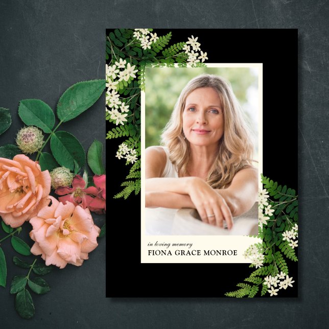 Ferns Photo Memorial Folded Program (Creator Uploaded)