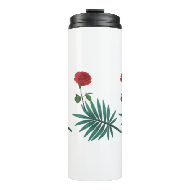 Ferns & Roses Thermal Tumbler (Front)