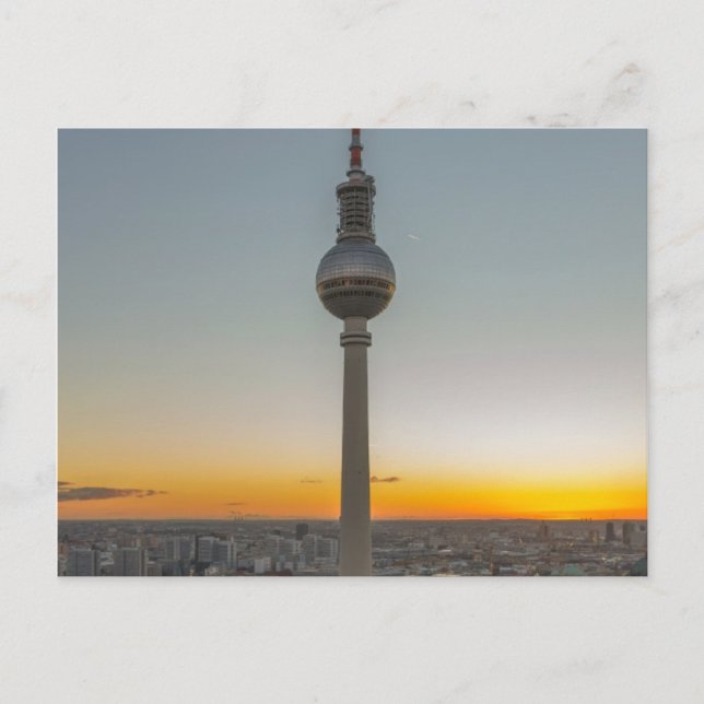 Fernsehturm Berlin, Berlin TV Tower, Germany Postcard (Front)