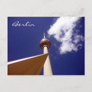 fernsehturm blue postcard
