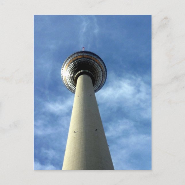 fernsehturm blue sky postcard (Front)