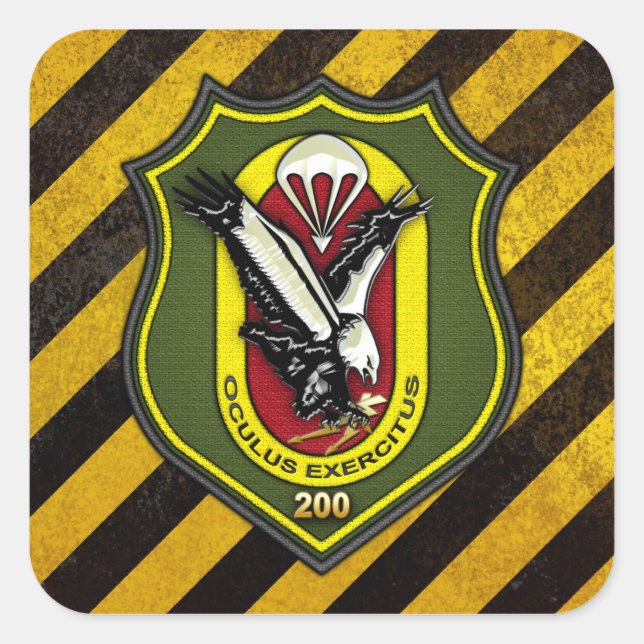 Fernspählehrkompanie 200 [FSLK200] Square Sticker (Front)