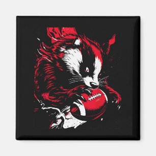 Ferocious Badger Football Lover Wisconsin Game Day Magnet