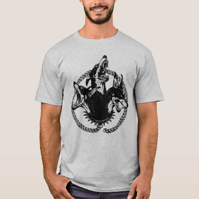 Ferocious Three-Headed Hound T-Shirt (Front)