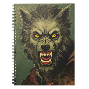 Ferocious Werewolf Horror Illustration Notebook
