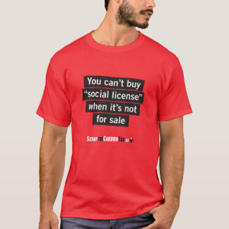 Ferraillez le T-shirt d'impôts de carbone