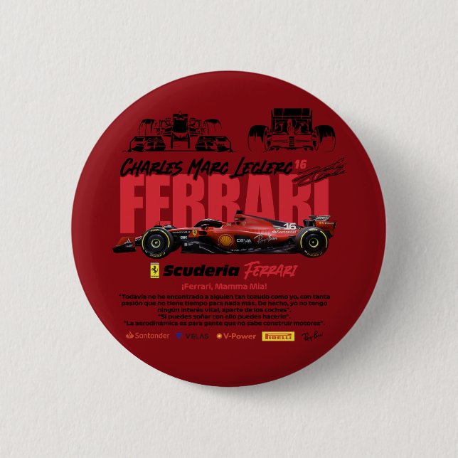 Ferrari 2 Inch Round Button (Front)