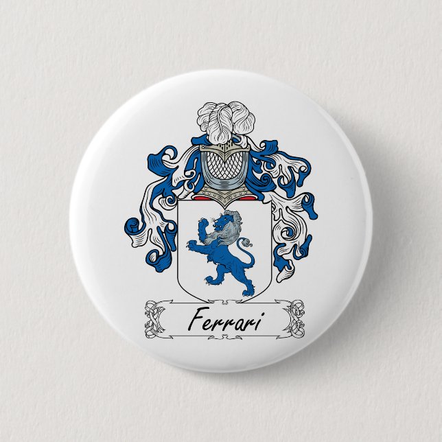 Ferrari Family Crest 2 Inch Round Button (Front)
