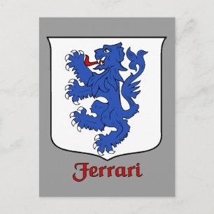 Ferrari Family Shield Postcard