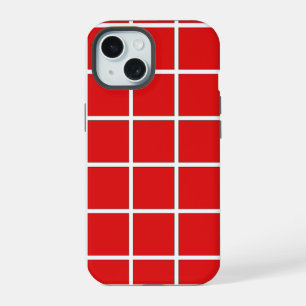 Ferrari Red Squares iPhone 15 Case