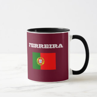 Ferreira Surname Custom Ringer Mug