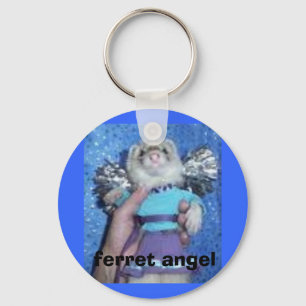 ferret angel keychain