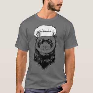 Ferret Animal Chef Funny Cooking Cook  T-Shirt