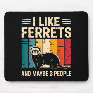 Ferret Art For Men Women Kids Pet Ferret Lovers Fe Mouse Pad