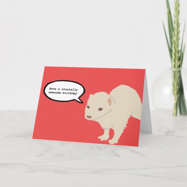 Ferret birthday card (Front)