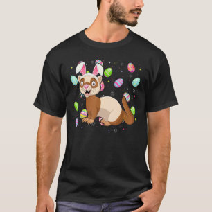 Ferret Bunny Easter Egg Ferret Easter Sunday T-Shirt