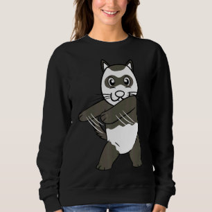 Ferret Floss Dance Flossing Pet Sweatshirt