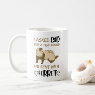 Ferret Friend Adorable Funny Pet Animal Bestie Coffee Mug