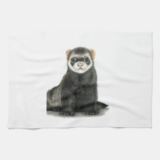 Ferret fun! kitchen towel