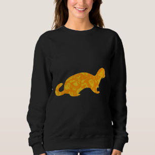 Ferret Halloween Party Pumpkin Pattern Sweatshirt