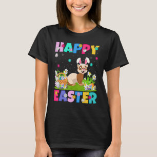 Ferret Happy Easter Bunny Ferret Easter Sunday T-Shirt