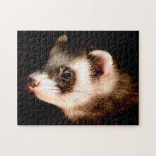 Ferret Head Close-up, Jigsaw Puzzle