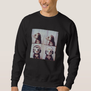 Ferret In Headphones SPD Autistic Autism Sensory Sweatshirt