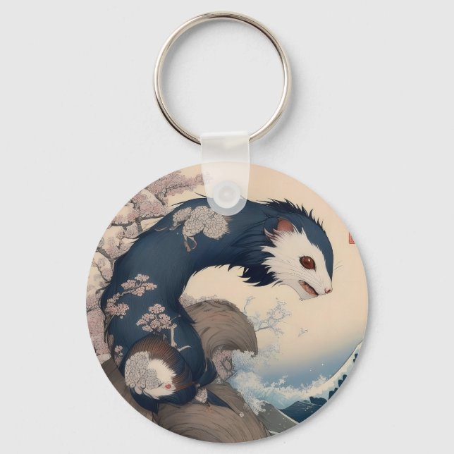 Ferret - Japan Keychain (Front)