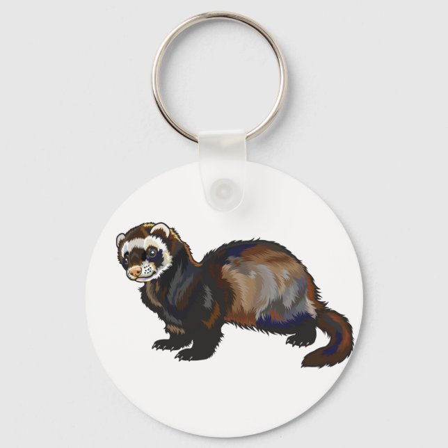 ferret keychain (Front)