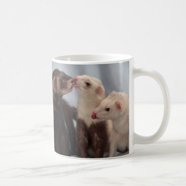 Ferret Kisses Coffee Mug (Right)