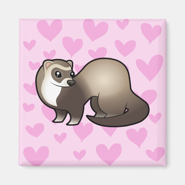 Ferret Love Magnet (Front)