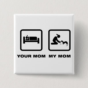 Ferret Lover 2 Inch Square Button